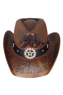 California Star Medallion Cowboy Hat-H1442-DARK BROWN